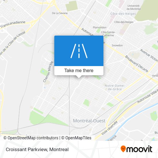 Croissant Parkview map