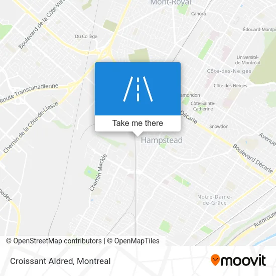 Croissant Aldred map