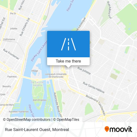 Rue Saint-Laurent Ouest map