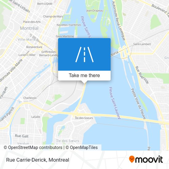 Rue Carrie-Derick map