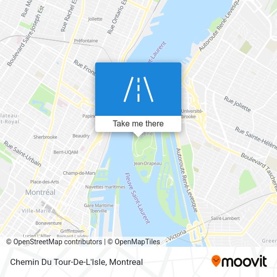 Chemin Du Tour-De-L'Isle map