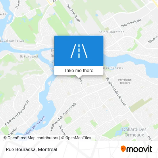 Rue Bourassa map