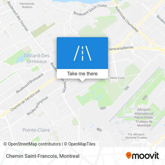 Chemin Saint-Francois map