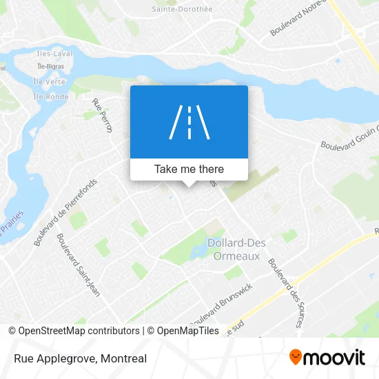Rue Applegrove map