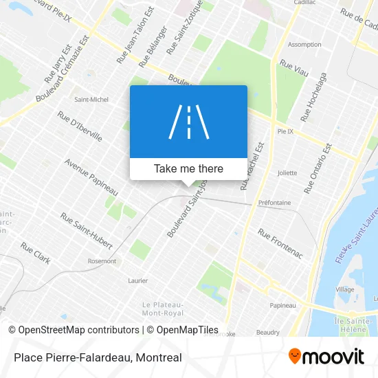 Place Pierre-Falardeau map