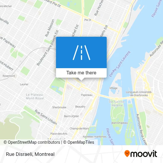 Rue Disraeli map