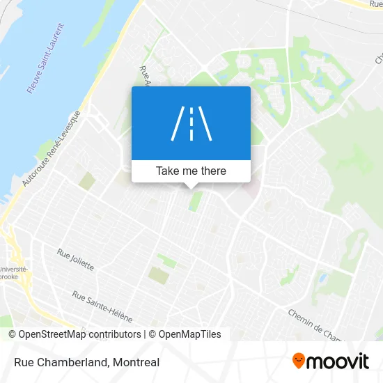 Rue Chamberland map