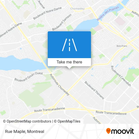 Rue Maple map