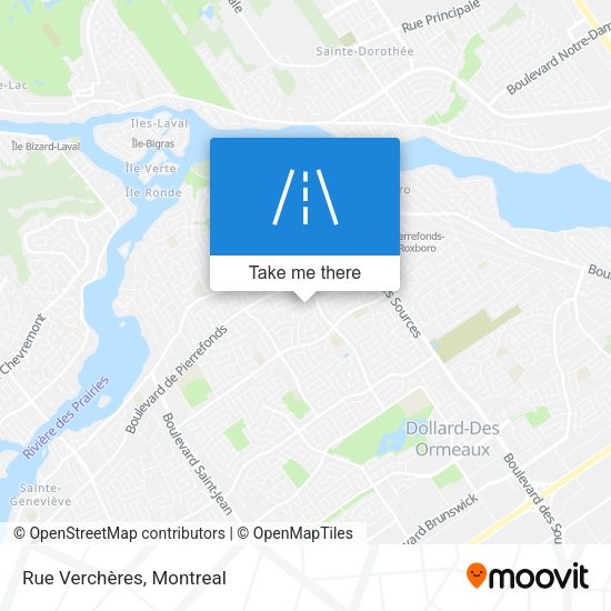 Rue Verchères map