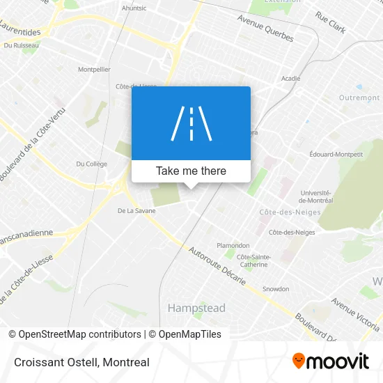 Croissant Ostell map