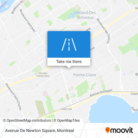 Avenue De Newton Square map