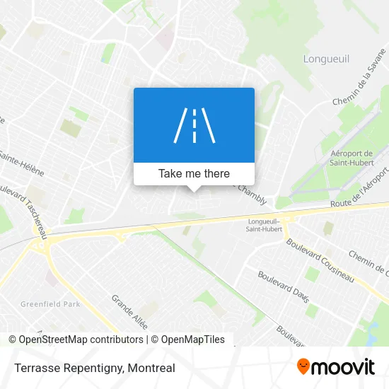 Terrasse Repentigny map