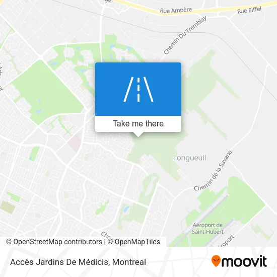 Accès Jardins De Médicis map