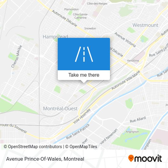 Avenue Prince-Of-Wales map