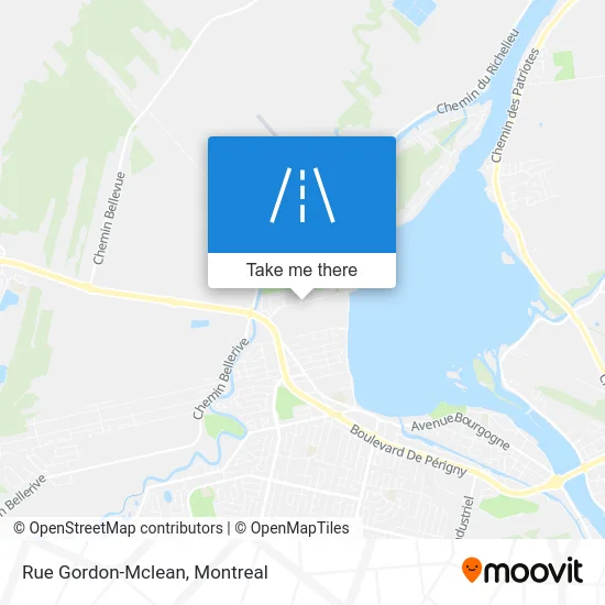 Rue Gordon-Mclean map