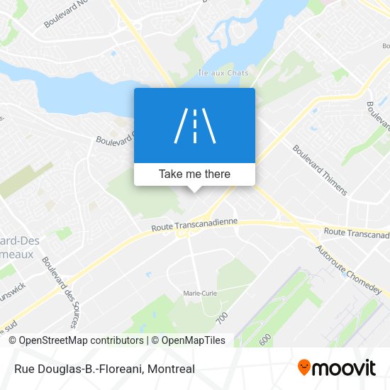 Rue Douglas-B.-Floreani map