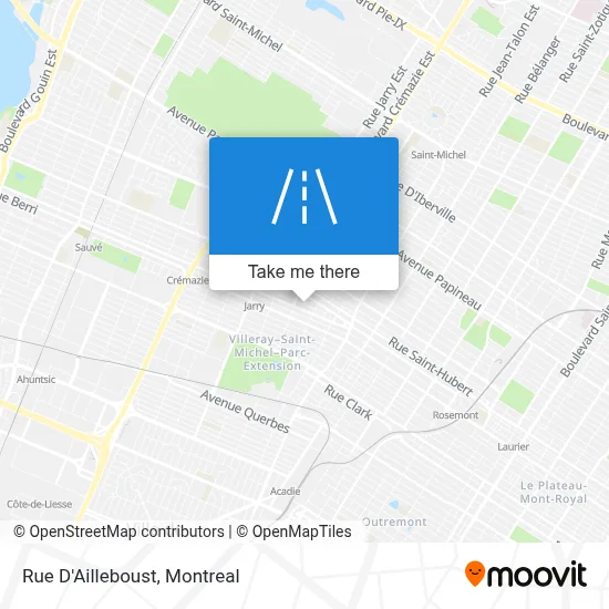 Rue D'Ailleboust map