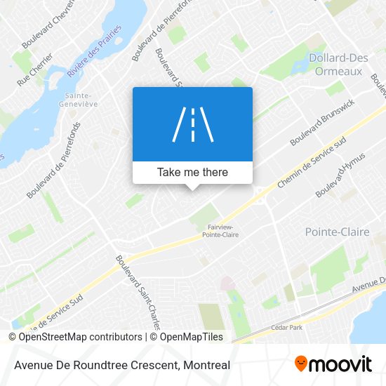 Avenue De Roundtree Crescent map