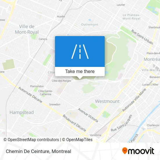 Chemin De Ceinture map