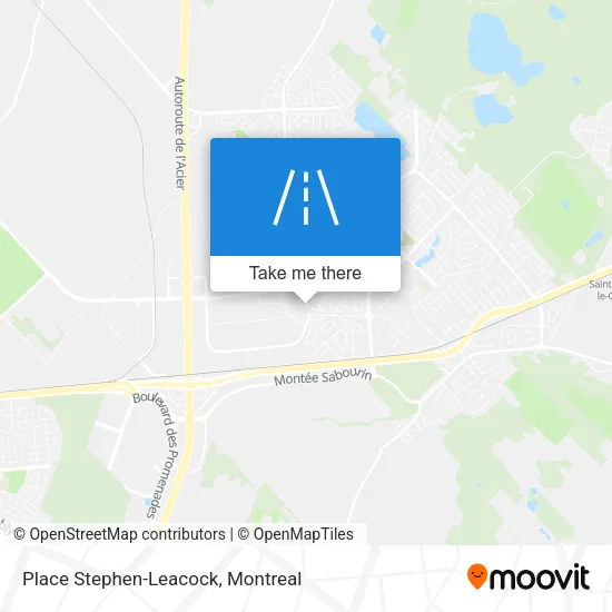 Place Stephen-Leacock map