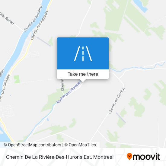Chemin De La Rivière-Des-Hurons Est map