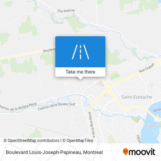 Boulevard Louis-Joseph-Papineau map