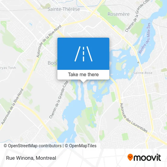 Rue Winona map