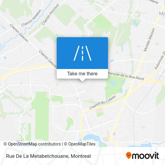 Rue De La Metabetchouane map