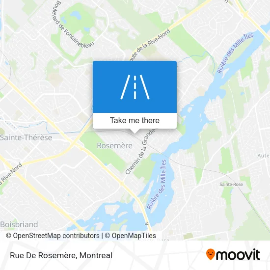 Rue De Rosemère map