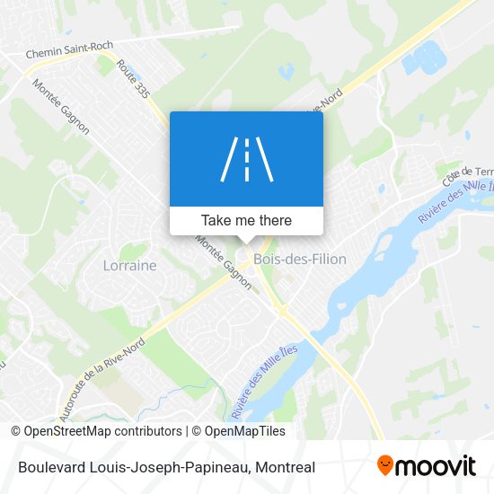 Boulevard Louis-Joseph-Papineau map