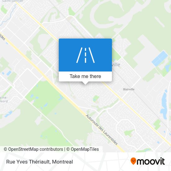 Rue Yves Thériault map