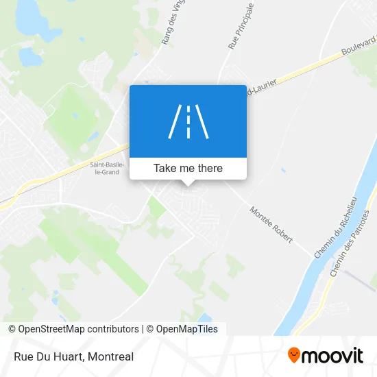 Rue Du Huart map