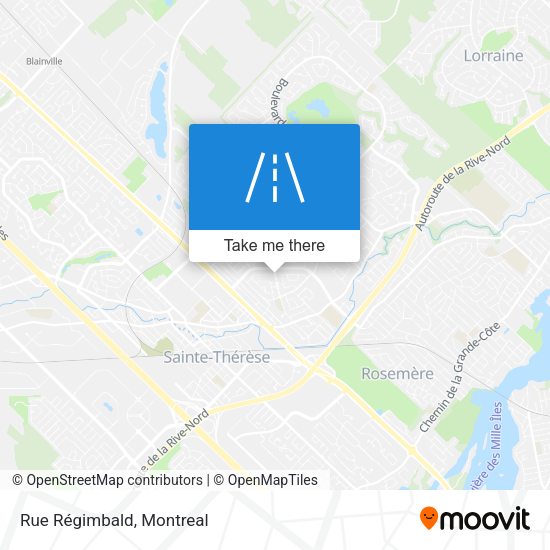 Rue Régimbald map