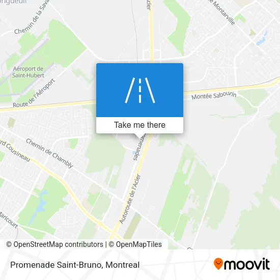 Promenade Saint-Bruno map