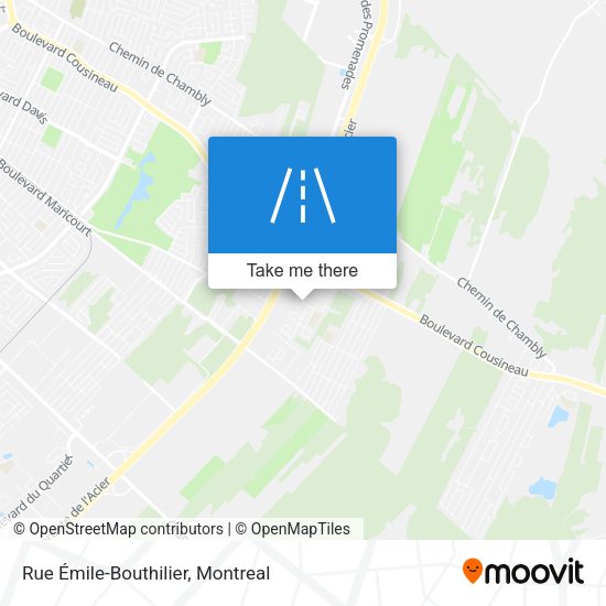 Rue Émile-Bouthilier map