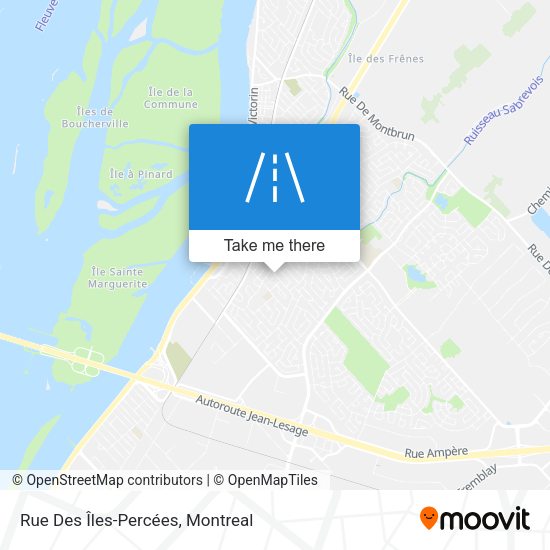 Rue Des Îles-Percées map