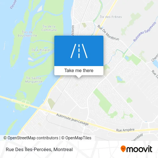 Rue Des Îles-Percées map