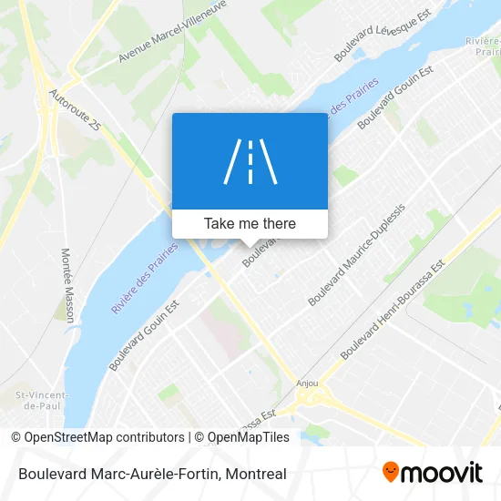 Boulevard Marc-Aurèle-Fortin map