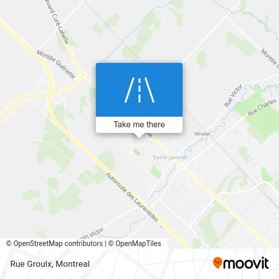 Rue Groulx map