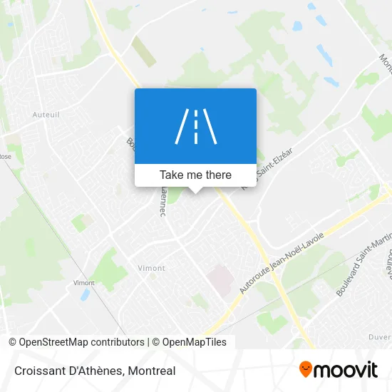 Croissant D'Athènes map