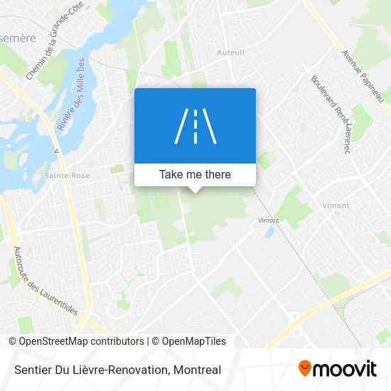 Sentier Du Lièvre-Renovation map