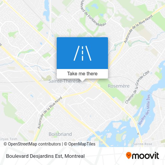 Boulevard Desjardins Est map