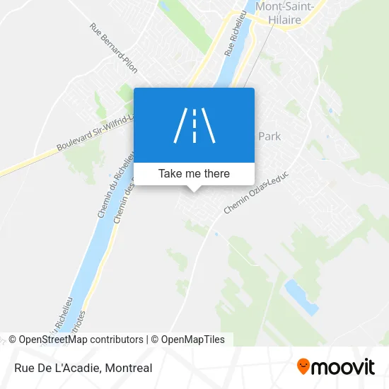 Rue De L'Acadie map