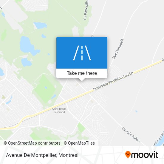 Avenue De Montpellier map