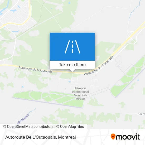 Autoroute De L'Outaouais map