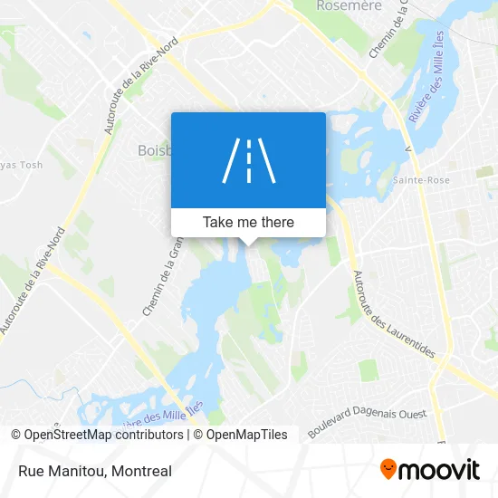 Rue Manitou map
