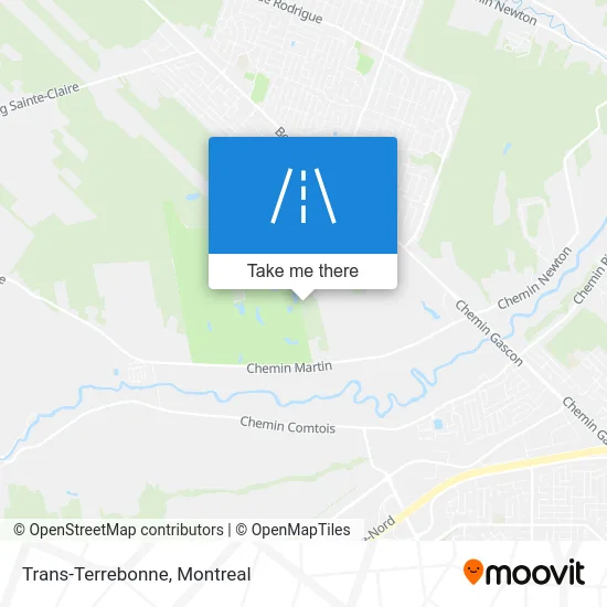 Trans-Terrebonne map