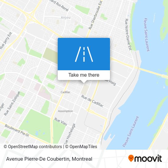 Avenue Pierre-De Coubertin map