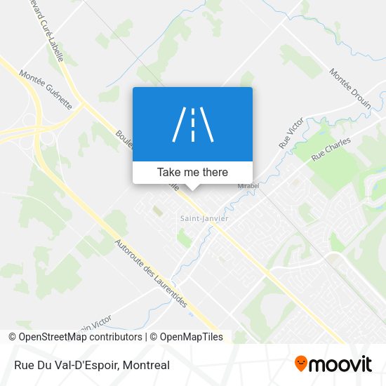Rue Du Val-D'Espoir map
