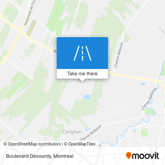 Boulevard Désourdy map
